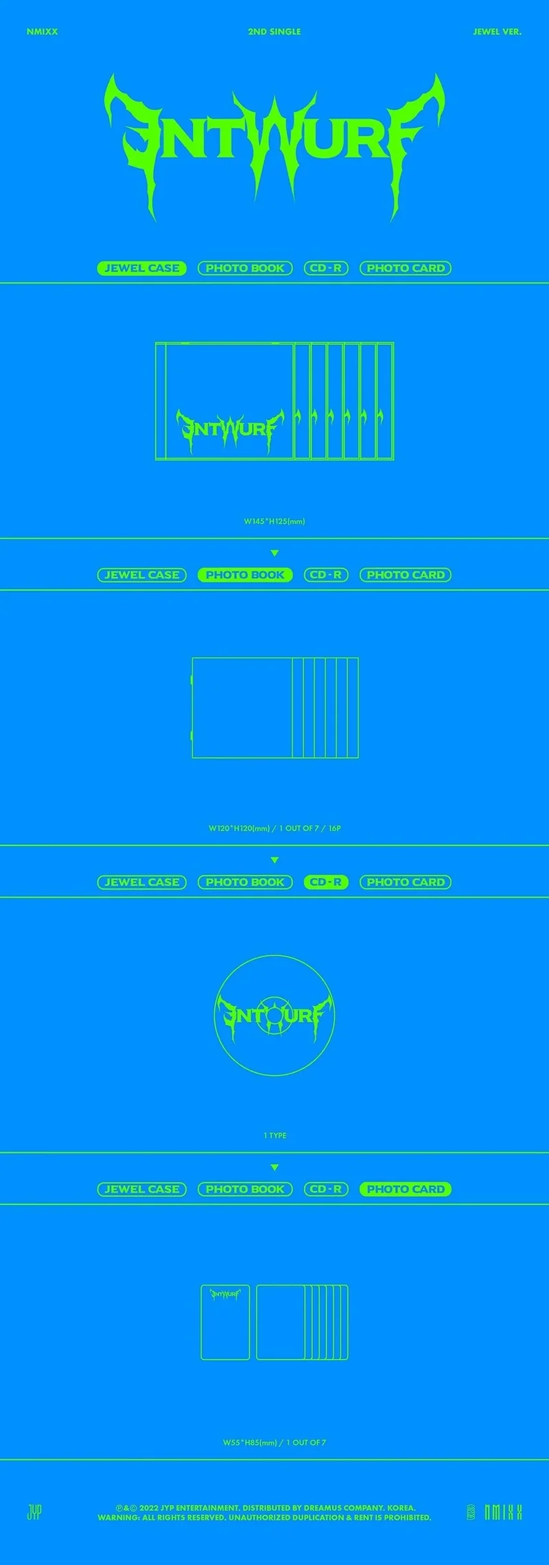 NMIXX - ENTWURF (JEWEL CASE VER.) 2ND SINGLE ALBUM