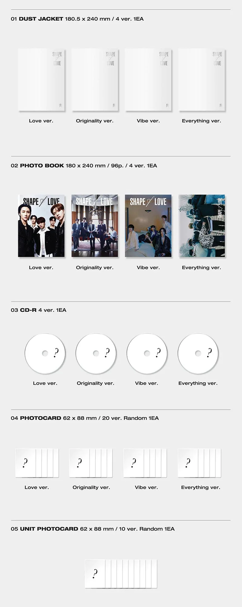 MONSTA X - [SHAPE OF LOVE] (11th Mini Album)