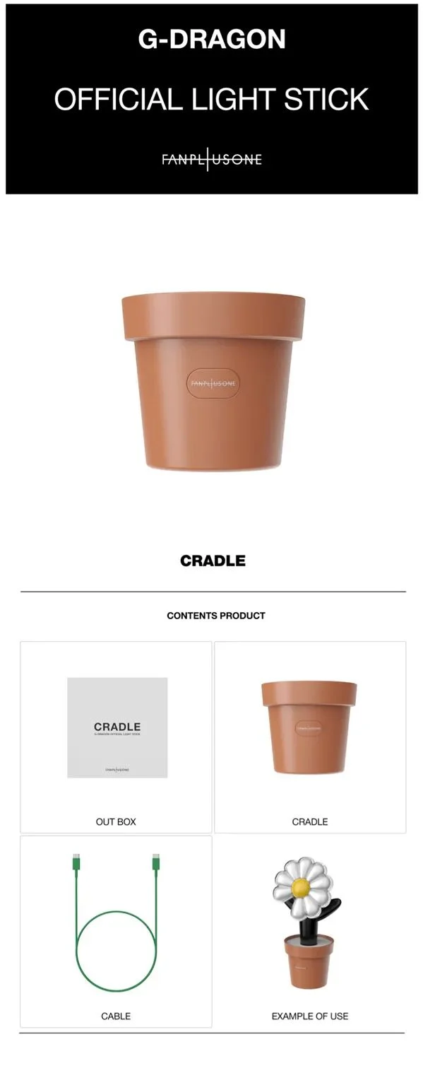 G-DRAGON (BIGBANG) - OFFICIAL LIGHT STICK CRADLE