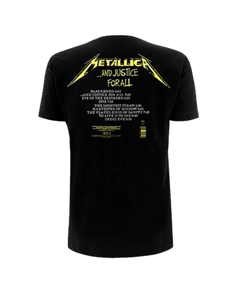 Metallica - Camiseta "And Justice For All Tracks" Unisex