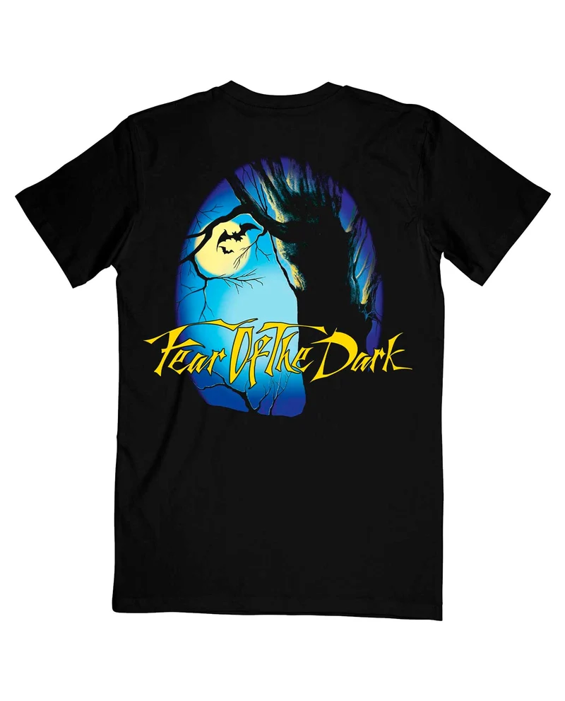 Iron Maiden - Camiseta "Fear of the Dark Oval Eddie Moon" Unisex