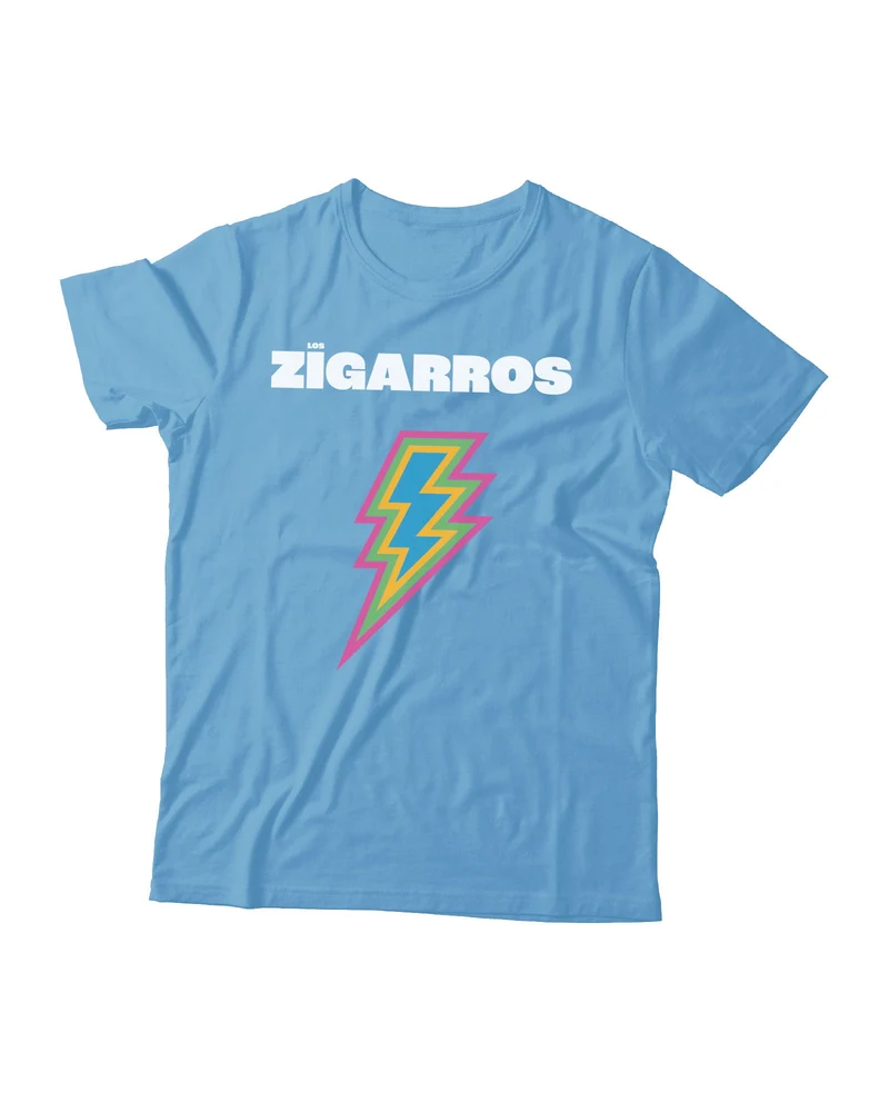 Los Zigarros - Camiseta "Rayo II" Azul - Unisex