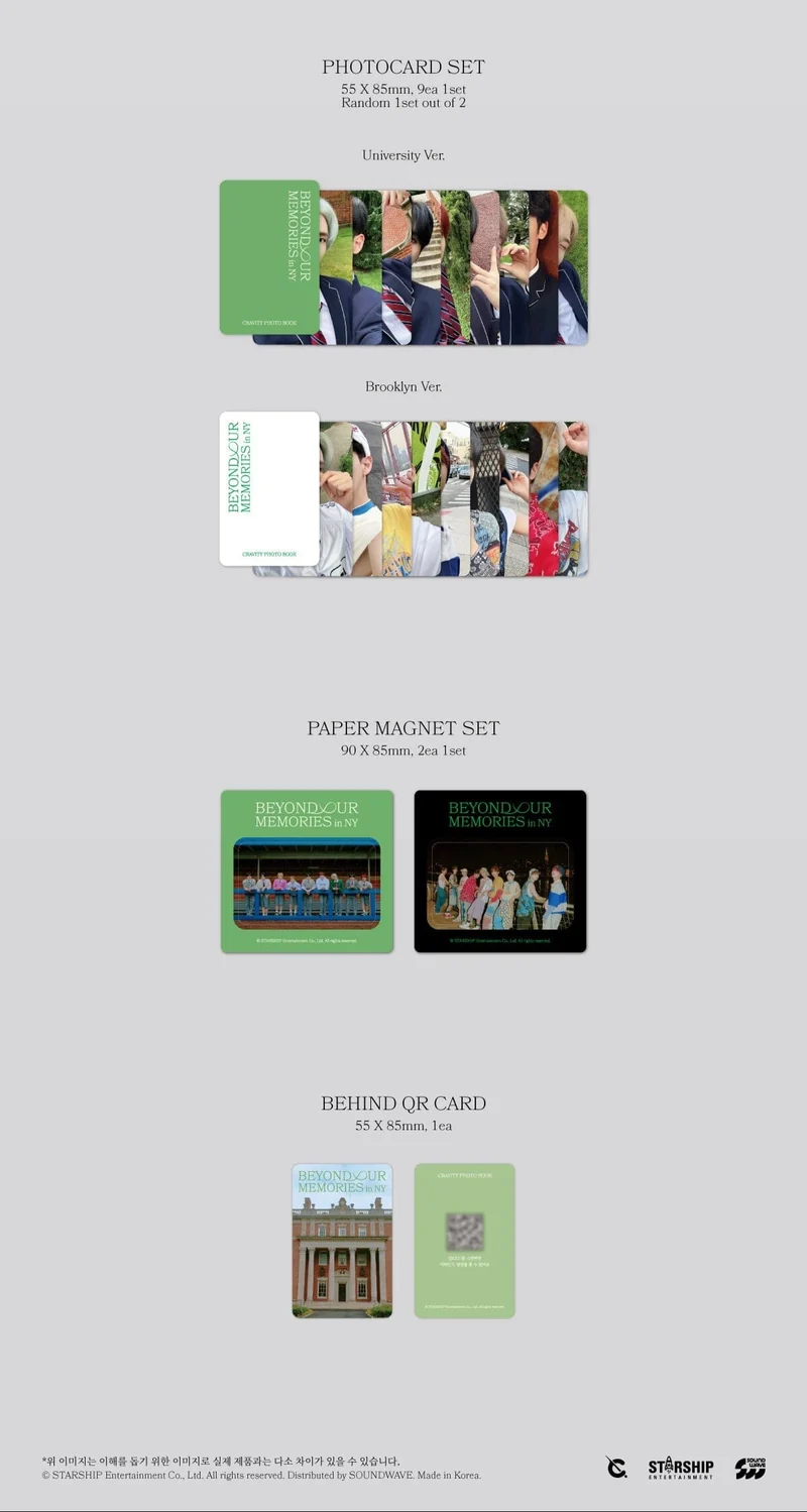 CRAVITY - BEYOND OUR MEMORIES in NY PHOTOBOOK