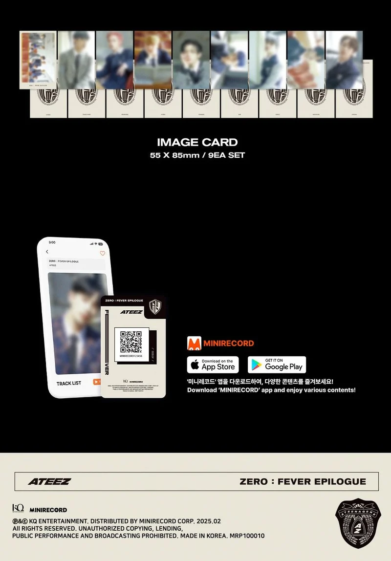 ATEEZ - ZERO : FEVER EPILOGUE (PLATFORM VER.) + Mini Record Gift