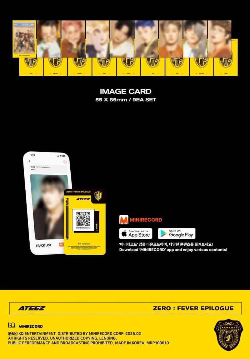 ATEEZ - ZERO : FEVER EPILOGUE (PLATFORM VER.) + Mini Record Gift