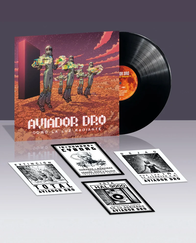 Aviador Dro - LP Vinilo + Pegatinas "Como la luz Radiante"