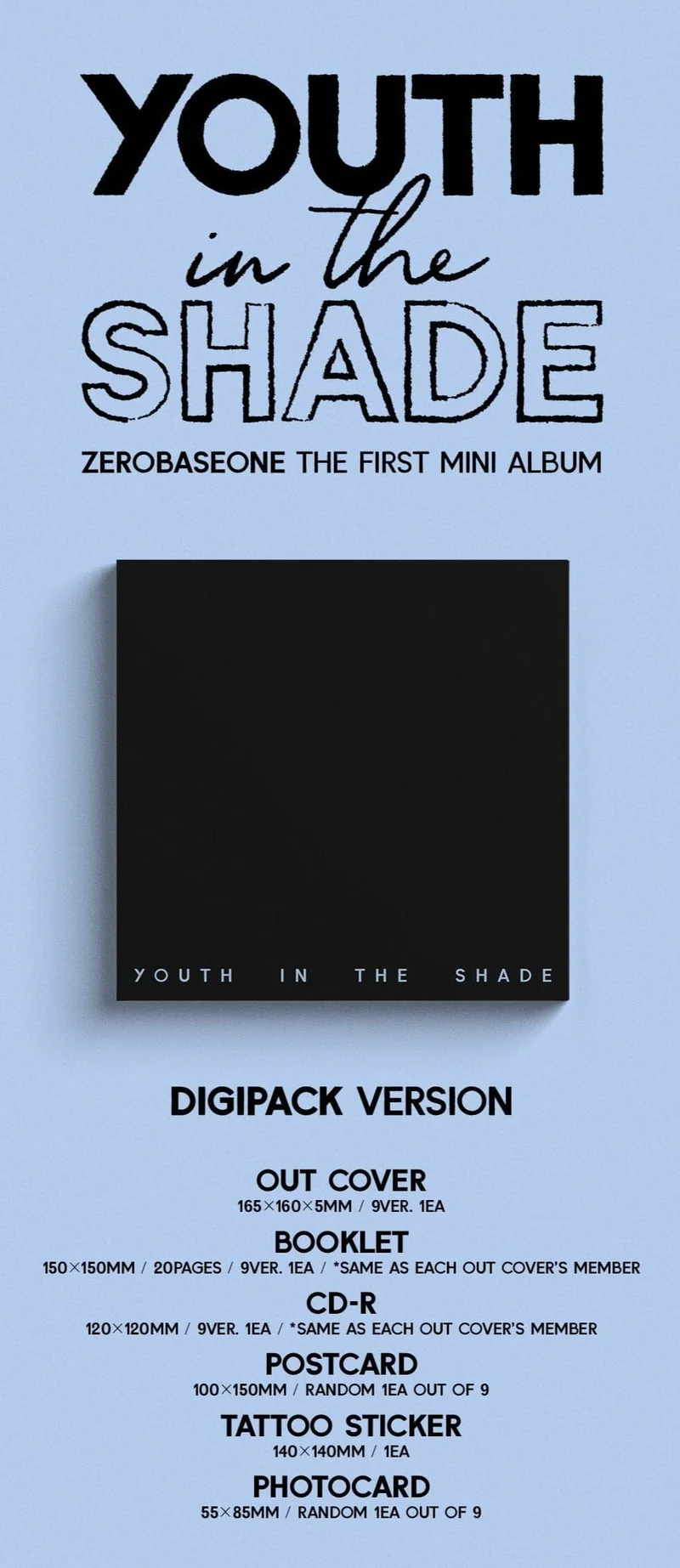 ZB1 - YOUTH IN THE SHADE (DIGIPACK VER.)