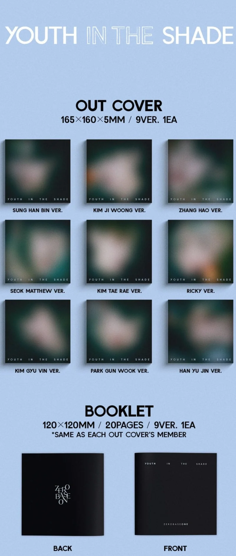 ZB1 - YOUTH IN THE SHADE (DIGIPACK VER.)