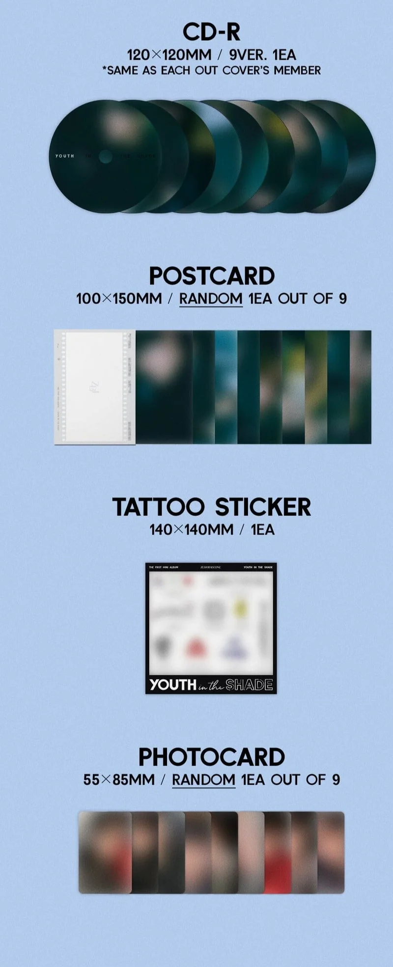 ZB1 - YOUTH IN THE SHADE (DIGIPACK VER.)