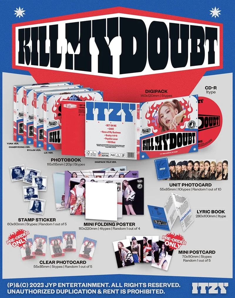 ITZY - KILL MY DOUBT (7TH MINI ALBUM) DIGIPACK Ver.