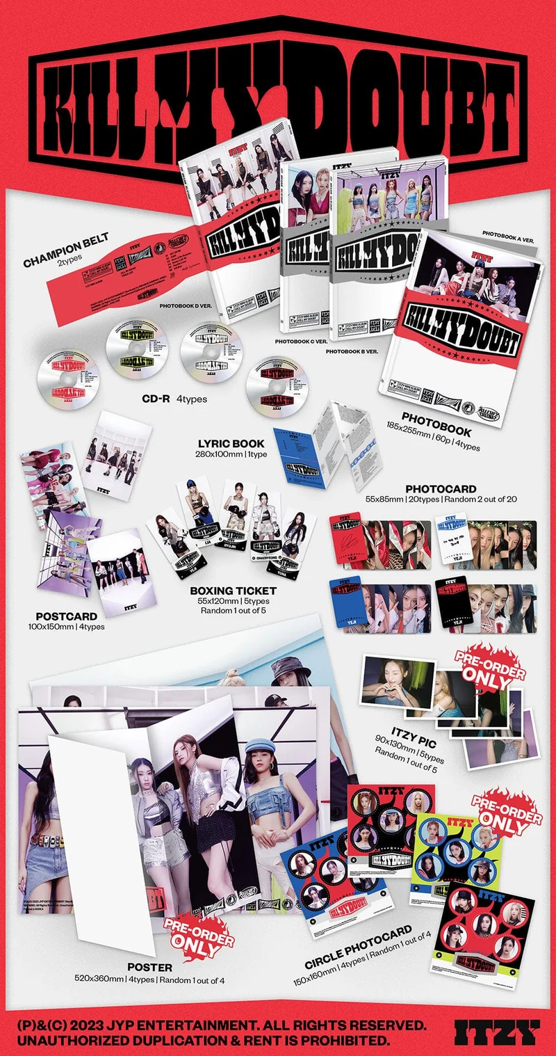 ITZY - KILL MY DOUBT (7TH MINI ALBUM) STANDARD VER.