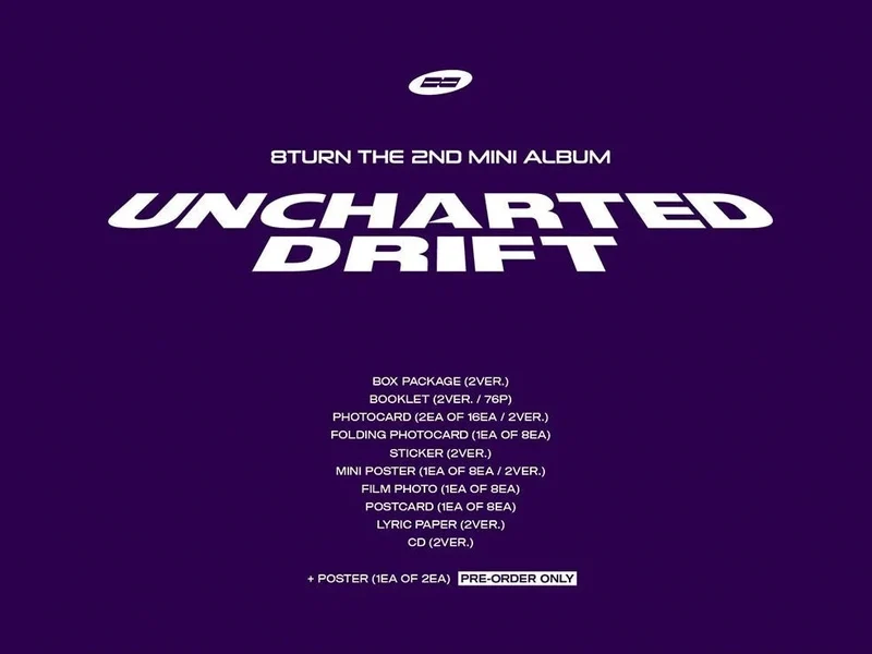 8TURN - UNCHARTED DRIFT (2ND MINI ALBUM)