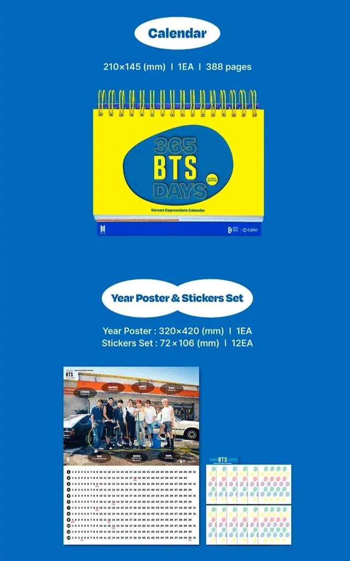 BTS - 365 BTS DAYS (KOREAN EXPRESSIONS CALENDAR)