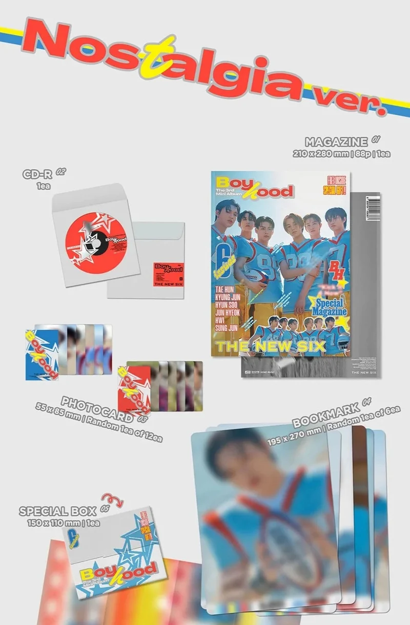 THE NEW SIX (TNX) - BOYHOOD (3RD MINI ALBUM)