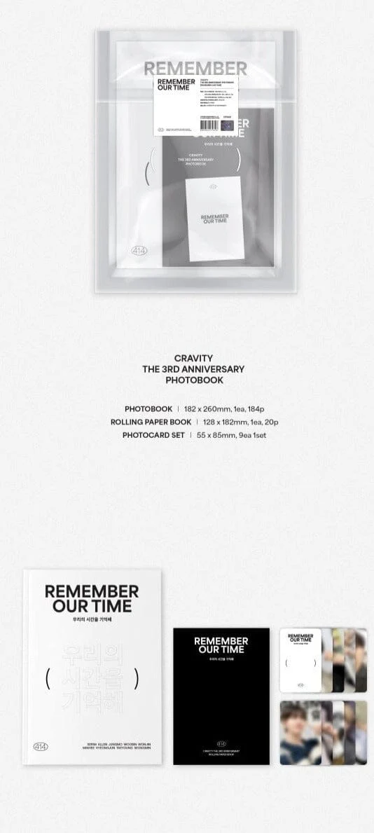 CRAVITY - THE 3RD ANNIVERSARY PHOTOBOOK [REMEMBER OUR TIME]