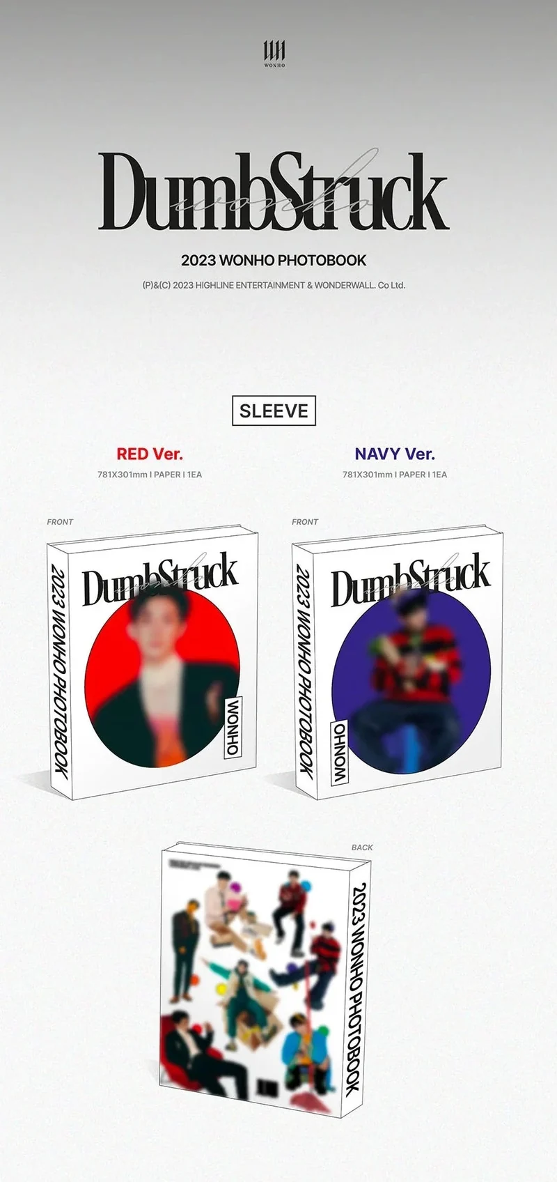 WONHO - 2023 WONHO PHOTOBOOK 'DUMBSTRUCK'