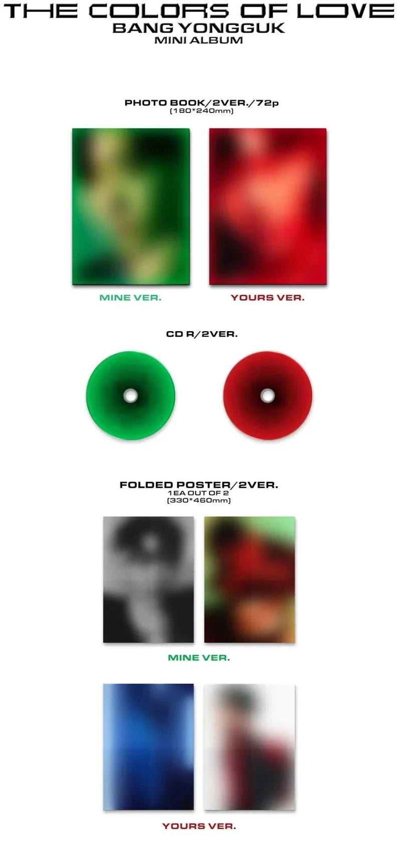 BANG YONGGUK - THE COLORS OF LOVE (2nd Mini Album)