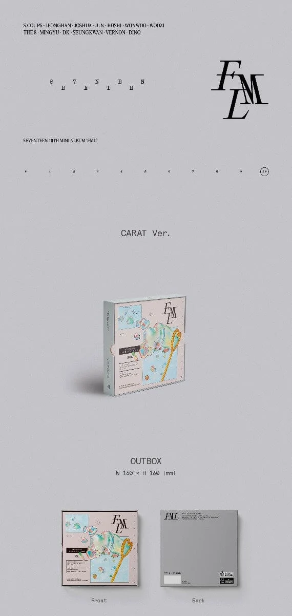 SEVENTEEN - FML 10TH MINI ALBUM (CARAT VER.)
