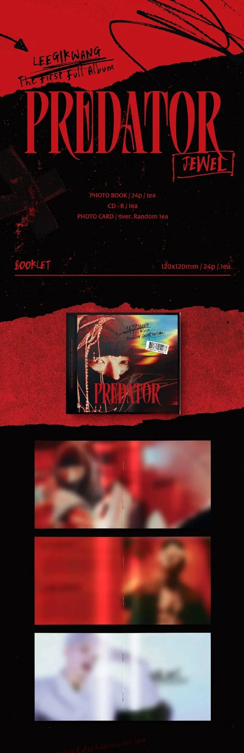 LEE GIKWANG - PREDATOR (JEWEL VER.)
