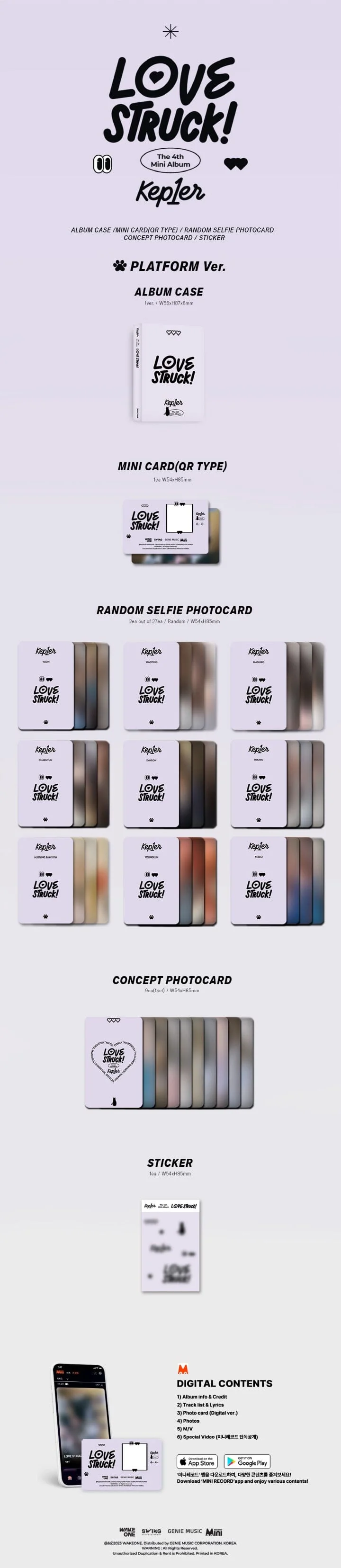 Kep1er - Mini 4th Album [LOVESTRUCK!] (Platform Ver.)