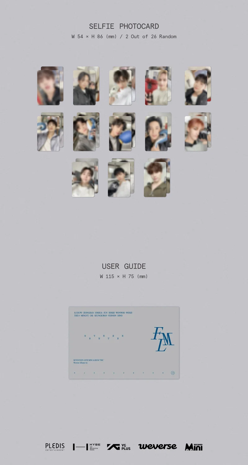 SEVENTEEN - 'FML' (10th Mini Album) WeVerse Album