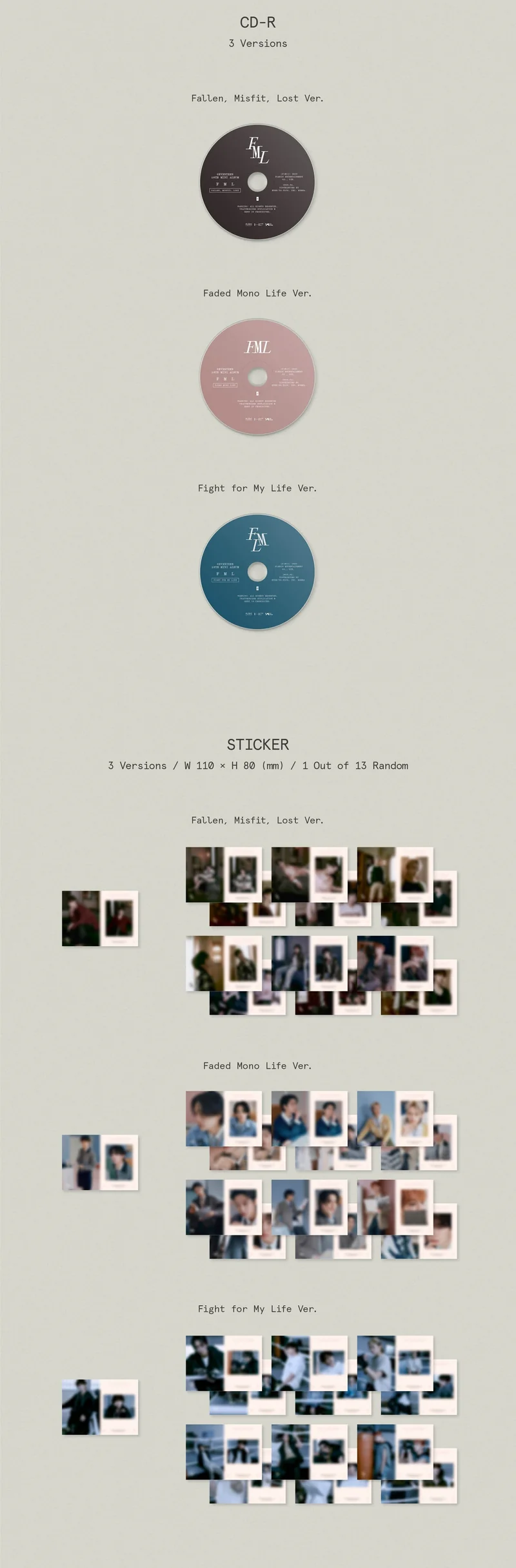 SEVENTEEN - 'FML' (10th Mini Album) Photobook Ver.