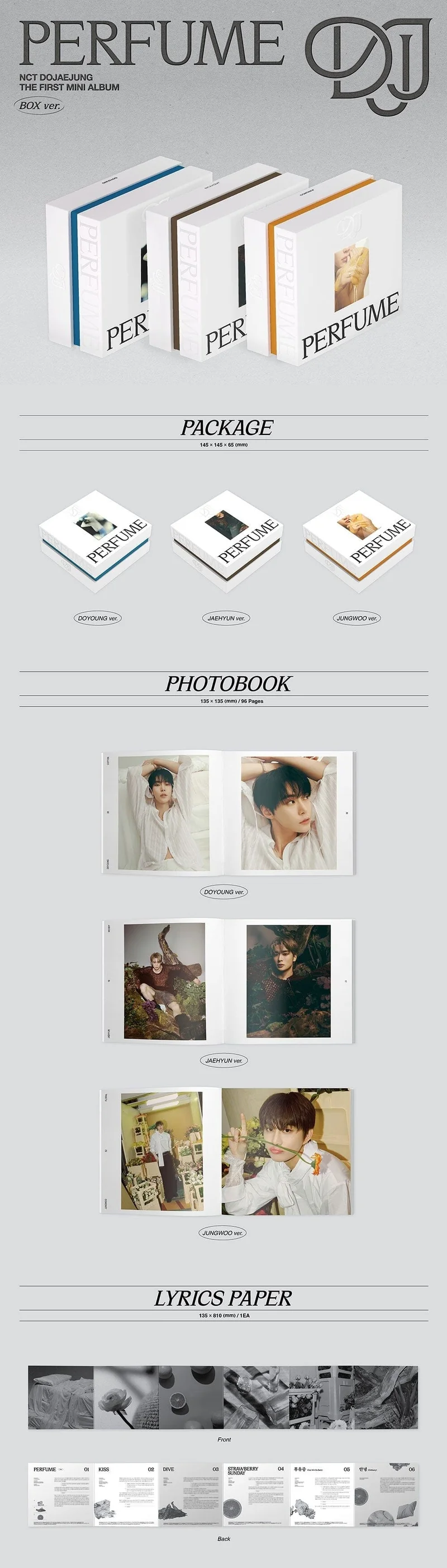NCT DOJAEJUNG - PERFUME (1ST MINI ALBUM) Box Ver.