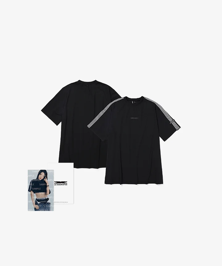 [LE SSERAFIM] 2023 S/S Pop Up : Oversized S/S T-Shirt (Black)