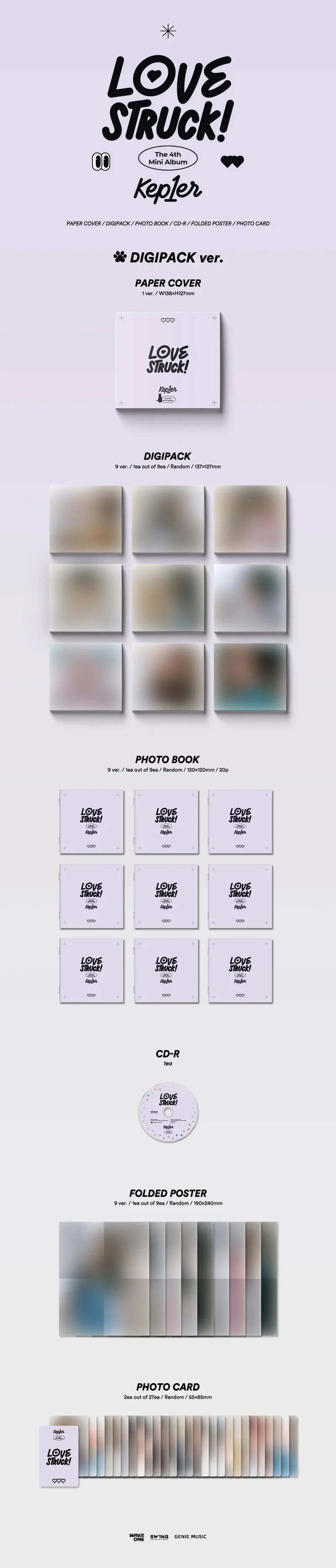 KEP1ER - LOVESTRUCK! (DIGIPACK VER.)