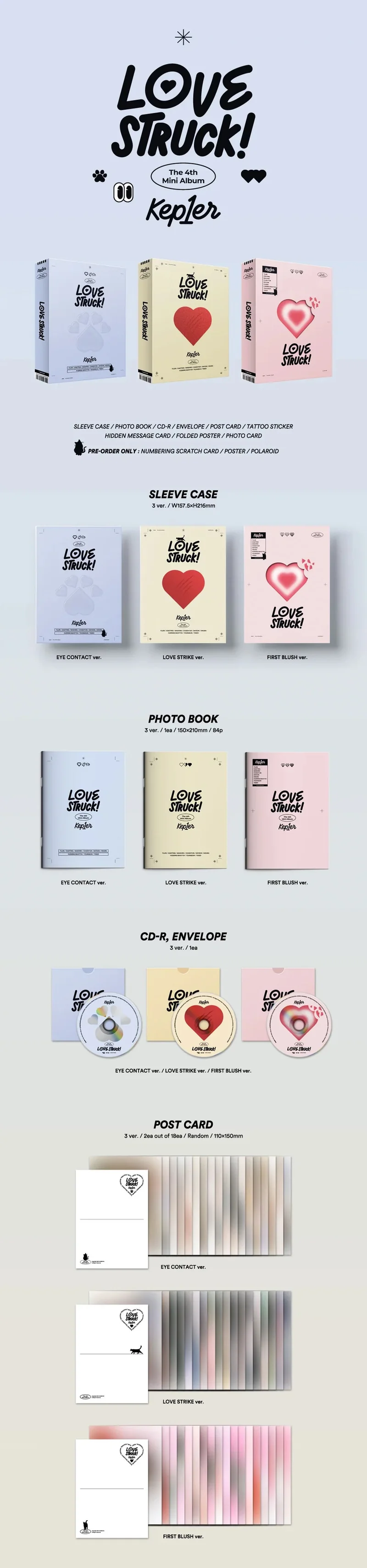 KEP1ER - LOVESTRUCK! (4TH MINI ALBUM)