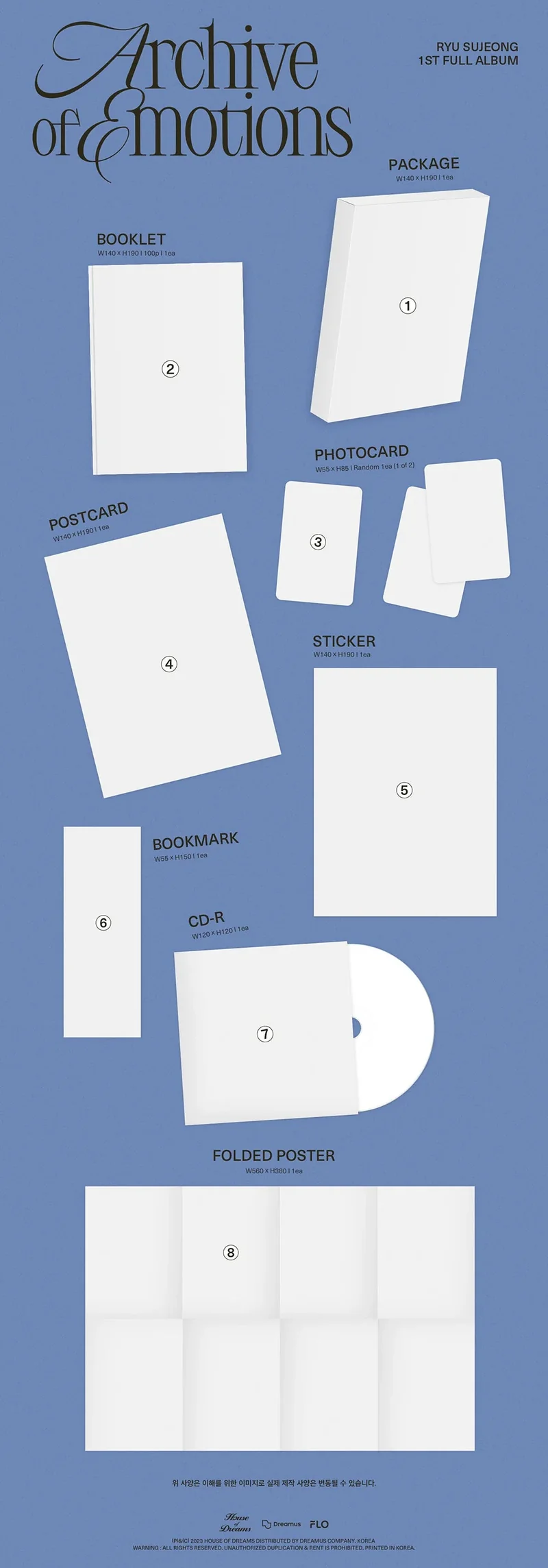 RYU SUJEONG - ARCHIVE OF EMOTIONS (1ST FULL ALBUM)