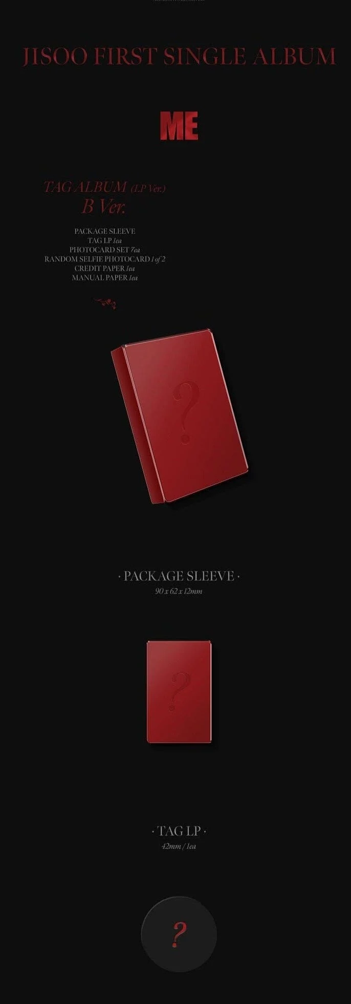 JISOO (BLACKPINK) - ME (YG TAG ALBUM)