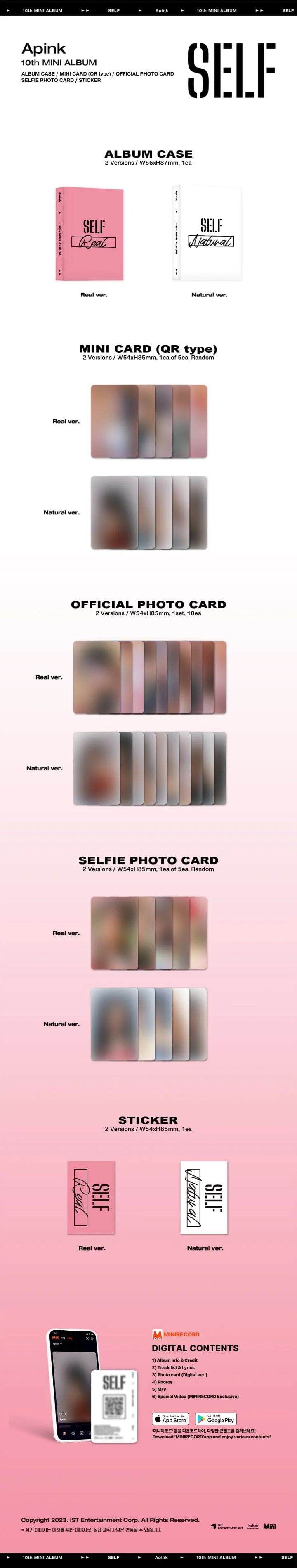 APINK - SELF (10TH MINI ALBUM) Platform Version