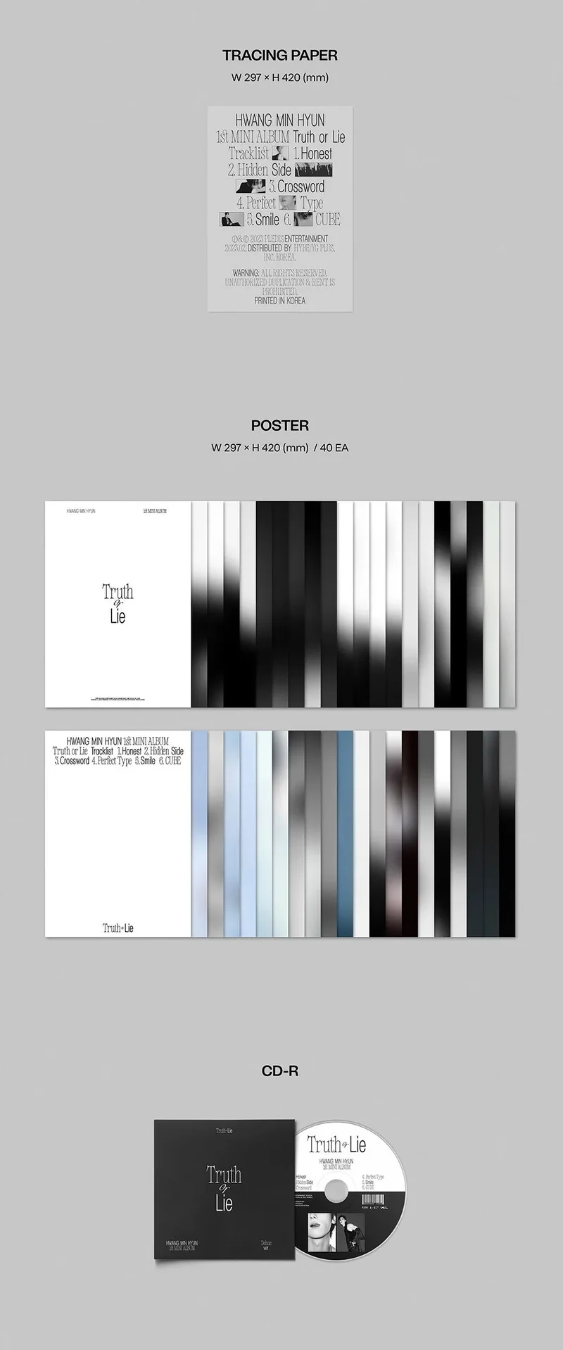 HWANG MIN HYUN - TRUTH OR LIE (1ST MINI ABLUM) DELUXE VER.