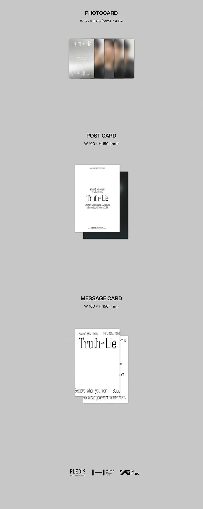 HWANG MIN HYUN - TRUTH OR LIE (1ST MINI ABLUM) DELUXE VER.