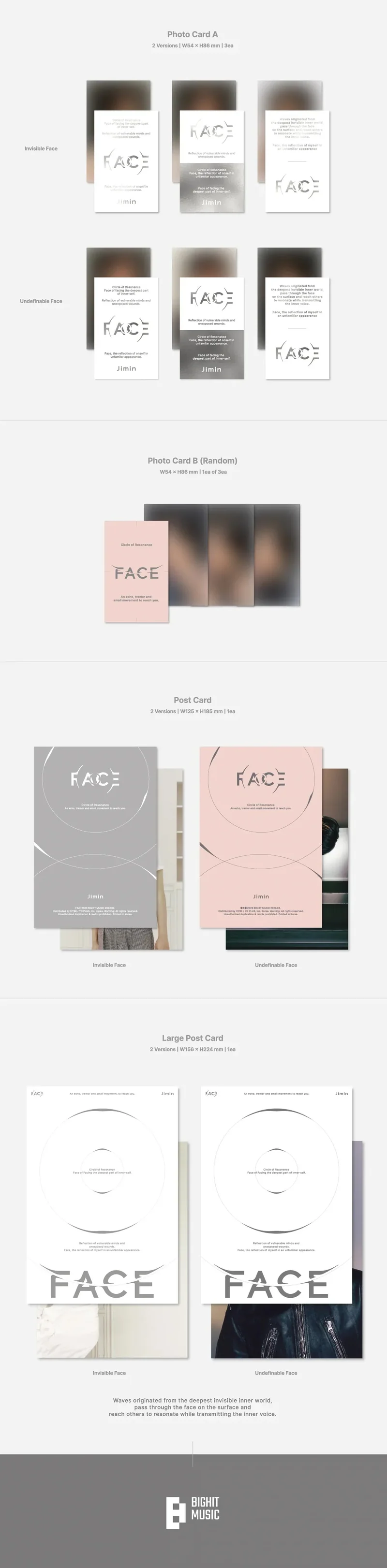 BTS JIMIN - FACE (1ST SOLO ALBUM) Standard Ver.