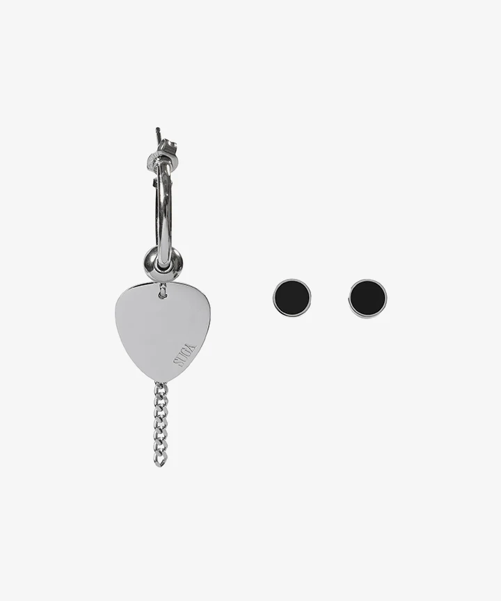 [BTS] Suga : Agust D : D-Day : Earrings Set (Silver)