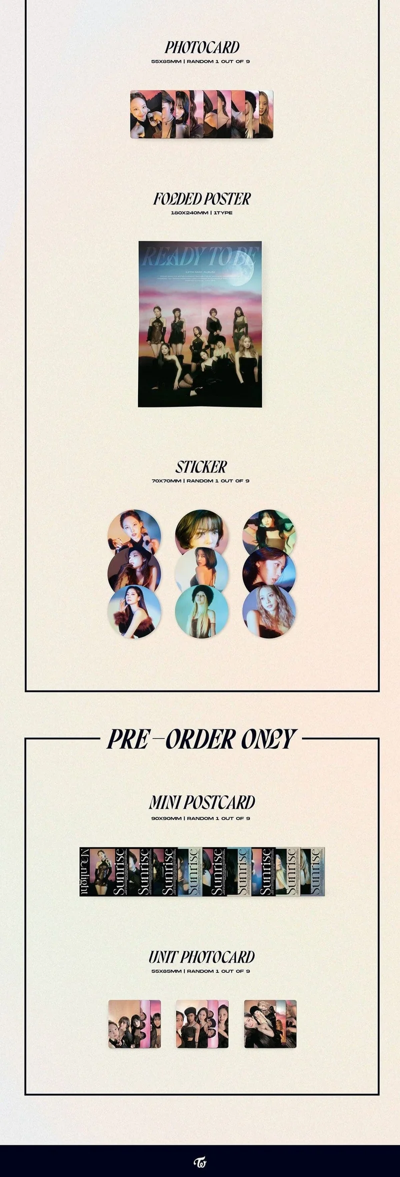 TWICE - READY TO BE (12TH MINI ALBUM) DIGIPACK VER.