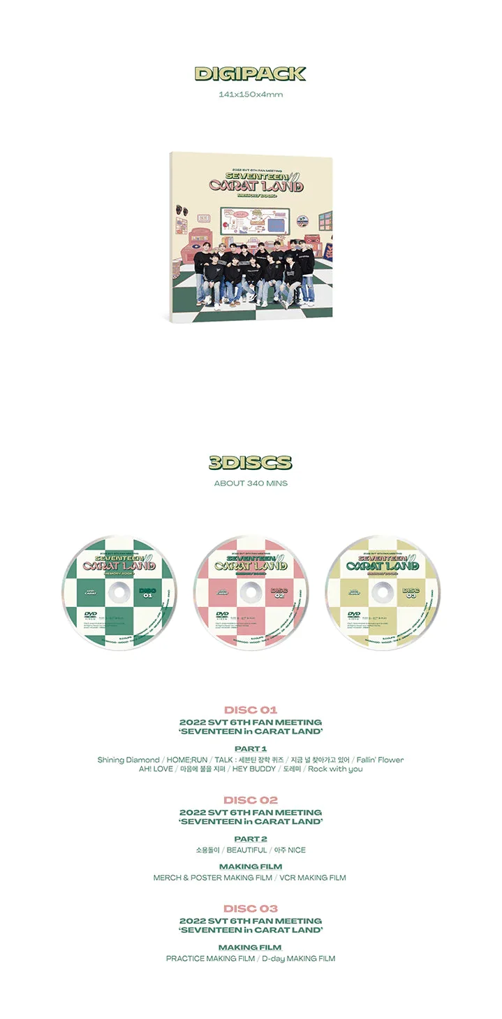 SEVENTEEN - SEVENTEEN IN CARAT LAND MEMORY BOOK + DVD