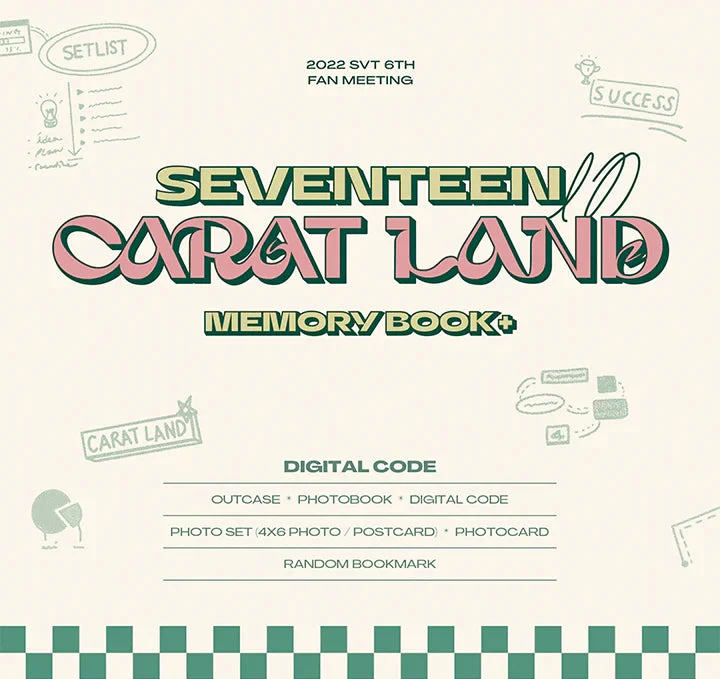 SEVENTEEN - SEVENTEEN IN CARAT LAND MEMORY BOOK + Digital Code