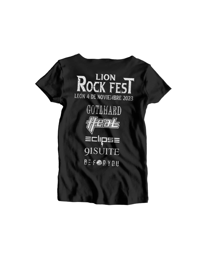 Lion Rock Fest - Camiseta Oficial Lion Rock Fest 2023 Negra