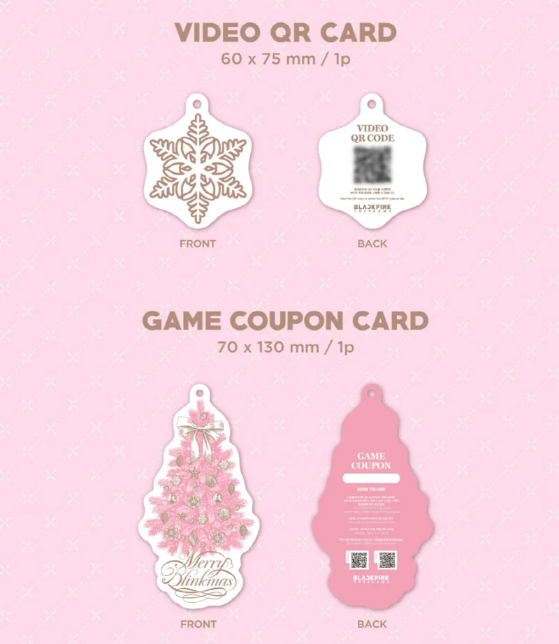 BLACKPINK - THE GAME COUPON CARD COLLECTION (2024 BLACKPINK CHRISTMAS)