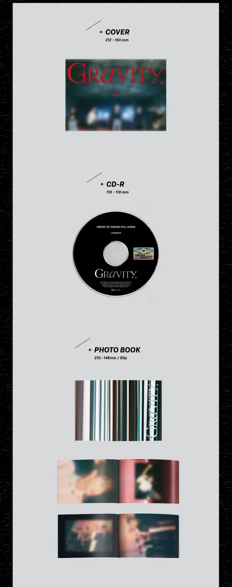 ONEWE - GRAVITY (1ST ENGLISH FULL ALBUM)