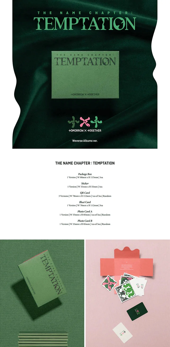 TXT - THE NAME CHAPTER: TEMPTATION (WEVERSE ALBUMS VER.)
