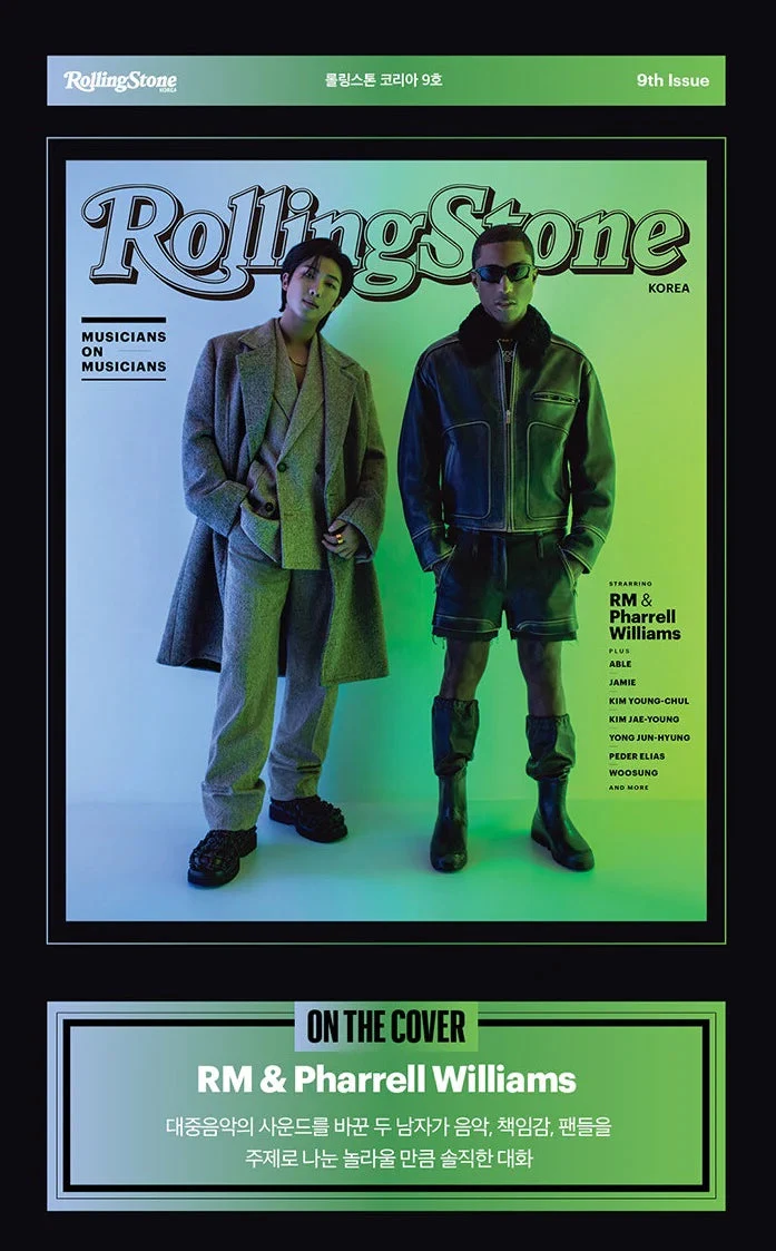 RM & PHARRELL WILLIAMS - COVER ROLLING STONE KOREA ISSUE 09