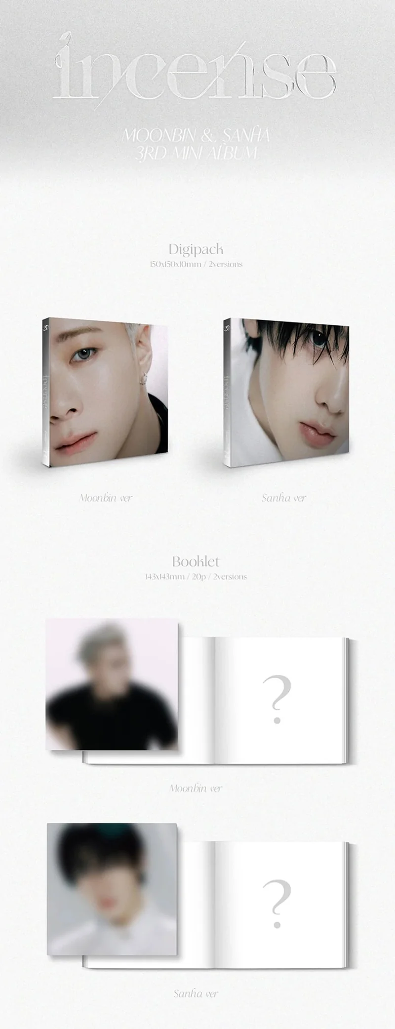 MOONBIN & SANHA (ASTRO) - INCENSE (DIGIPACK VER)