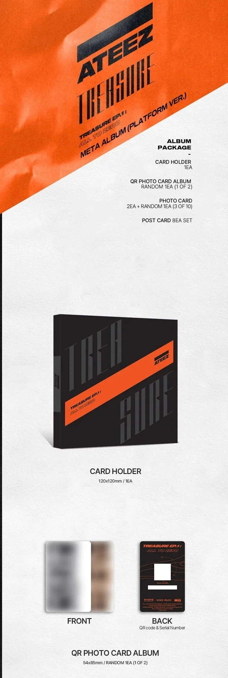 ATEEZ - TREASURE EP SERIES: EP1 All to Zero (Platform Ver.)
