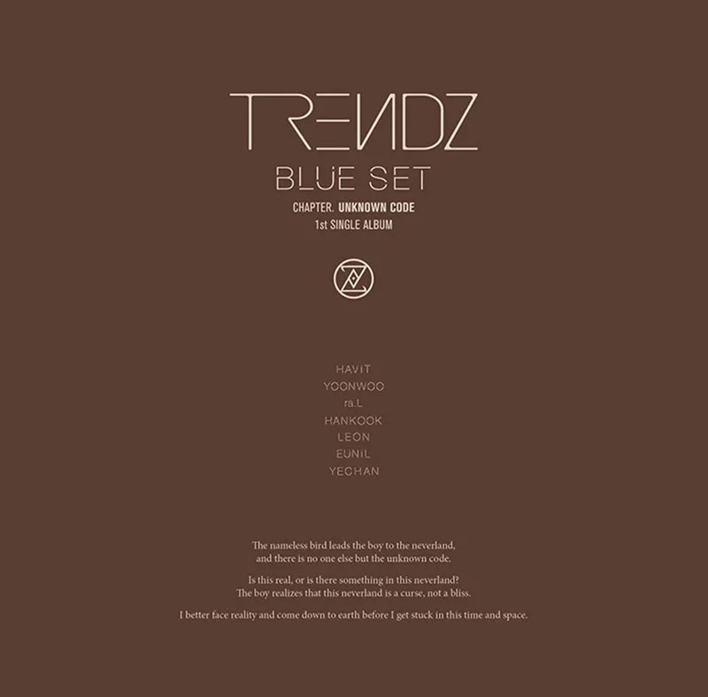 TRENDZ - BLUE SET CHAPTER UNKNOWN CODE (1ST SINGLE ALBUM)