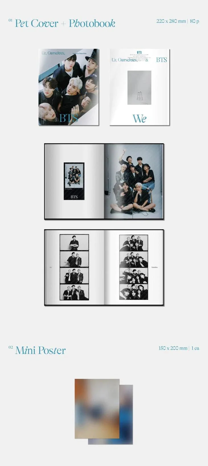 BTS - SPECIAL 8 PHOTO FOLIO "US OURSELVES AND BTS WE"
