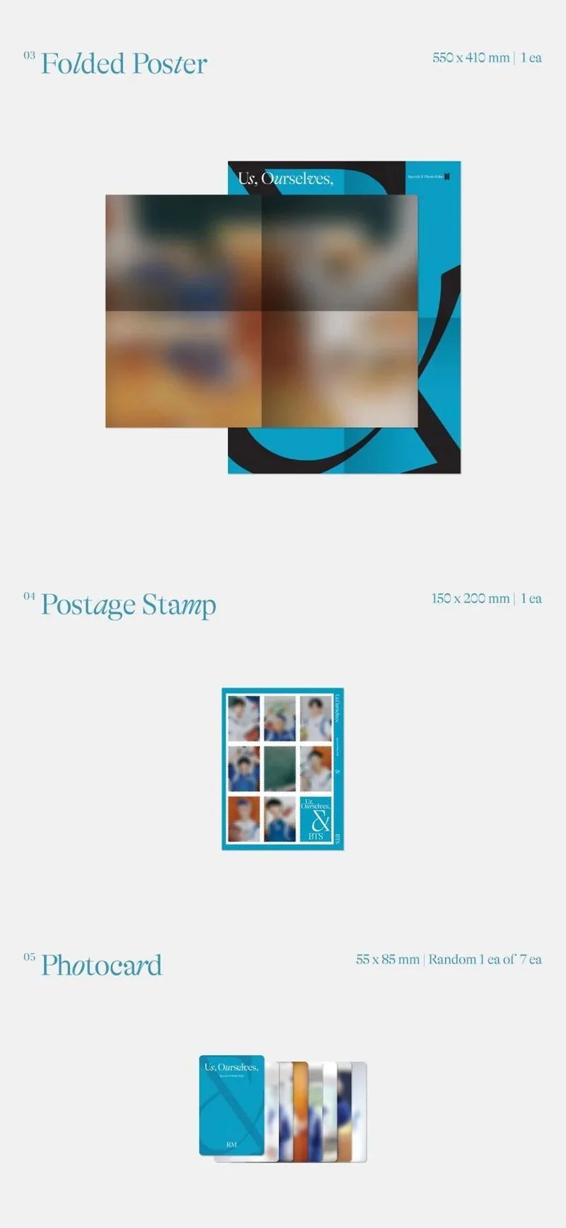 BTS - SPECIAL 8 PHOTO FOLIO "US OURSELVES AND BTS WE"
